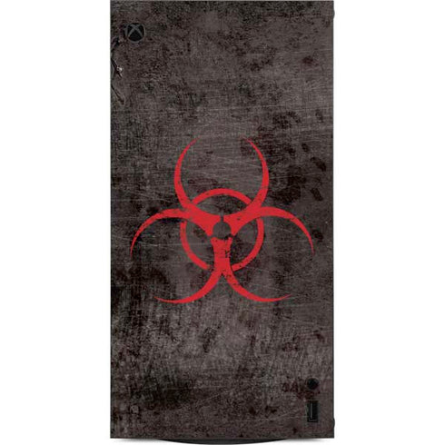 Biohazard Red XBox Series X Digital Edition Console Skin